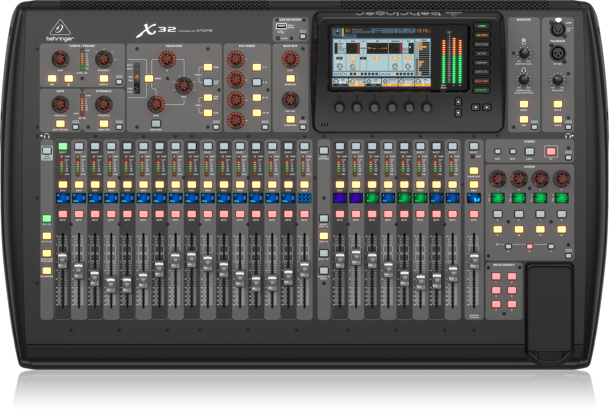 My Behringer X32 / Midas 32 Cubase Fader Control Template